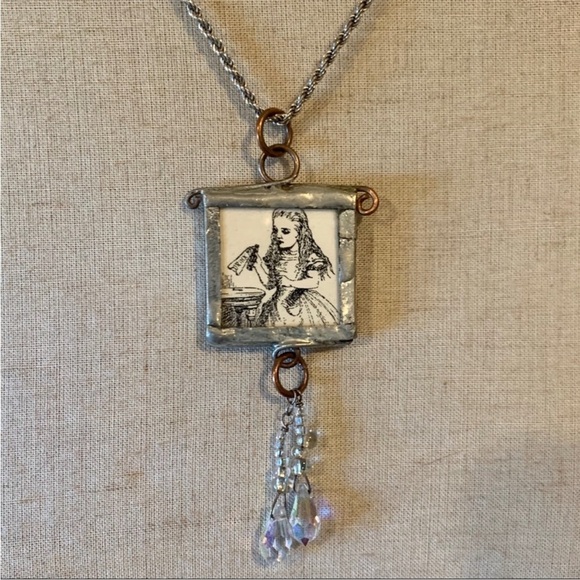Hand Crafted Jewelry - Handcrafted ALICE IN WONDERLAND NECKLACE